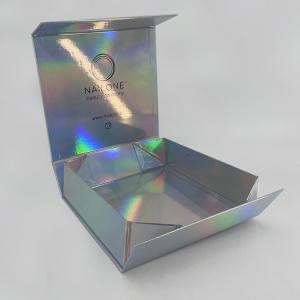 Custom Printed Deluxe Holographic Rigid Foldable Magnetic Closure Gift Cosmetics