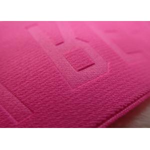 Embossed 3D Raised Name Logo Patches Adhesive Hook And Loop Tape For Sportswear