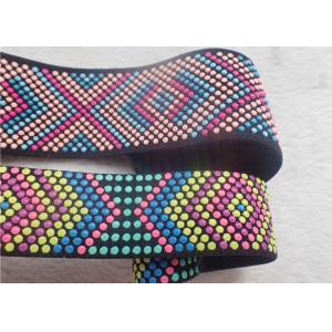 Customized Silicone Dots Jacquard Elastic Band Colorful Printed OEKO SGS BV