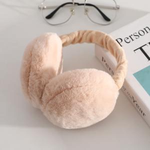 OEM / ODM Warm Short Plush Foldable Earmuffs For Winter