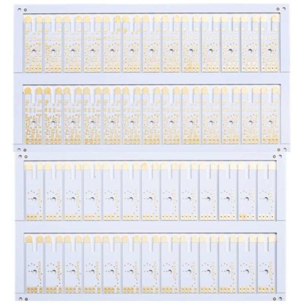 White Solder Mask Ultra Thin PCB Immersion Gold 0.8mm 4mil Impedance Control