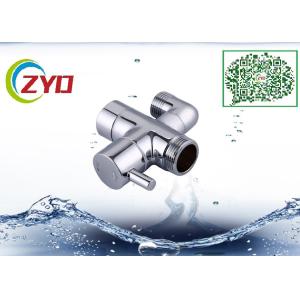 1/2MX3/4MX3/4F Shower Room Accessory Brass Chrome Plated Three Way T-adapter