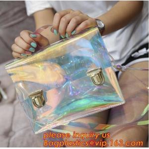 biodegradable PVC tube handle carrier bag, handle packing bag oem pvc bag,zipper