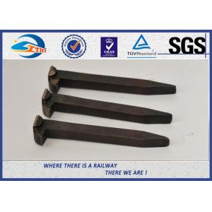 Q235 4.6 / 4.8 Grade Railroad Track Spikes With Plain Finished