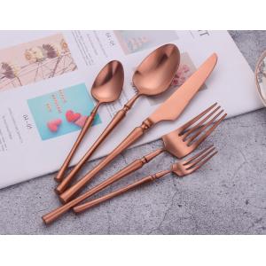 Cheap Rose Gold Stainless Steel Matte Cutlery/Hotel Tableware/Dinnerware/Flatware Set for sale