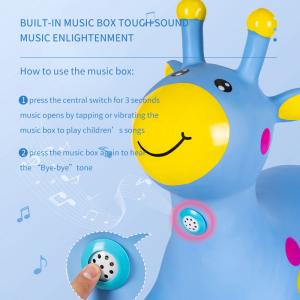 Indoor Odorless Bouncy Unicorn Hopper , Bouncy Ride On Inflatable Horse