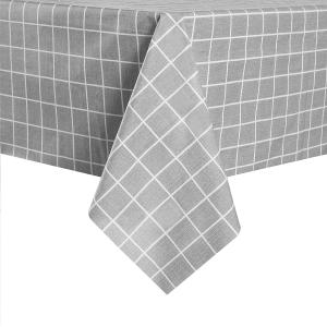Gray Plaid Plastic Coffee Table Cloth Cover Disposable Table Cloths That Look