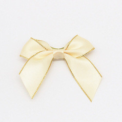 Factory stock 2.2cm double Phnom Penh polyester belt with rubber band bow glass