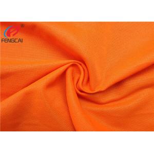 Orange Colour Reflective Polyester Fluorescent Material Fabric As Uniform