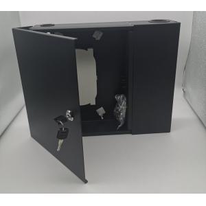 12/24/48cores 2door Black Optical Wall Mount Fiber Enclosure With Spools and