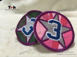 Cheap Adhesive Custom Embroidered Patches German Embroidered Uniform Patches OEM / ODM for sale