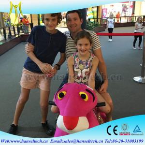China Hansel l funfair plush animal toy car dinosaur 24 volt ride on toy for kids and adults wholesale in guangzhou on sale