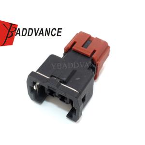 China Automotive Fuel Injector Connectors 2 Pin Female Gender With Orange Clip on sale