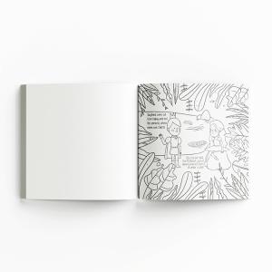 Soft Cover Kids Book Printing , 8x8'' Coloring Book Pages Print