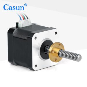 Casun Linear 34mm NEMA 17 Stepper Motor With Lead Screw 42mm 6.4V 1.28A