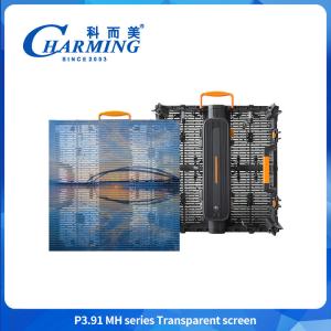 High Brightness Transparent LED Screen Display IP65 Waterproof LED Transparent