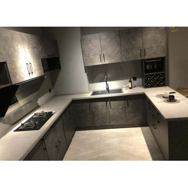 Quality Scratch Resist Honed Finish Quartz Stone Flooring For Kitchen / Bathroom wholesale