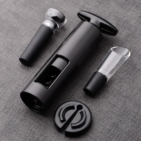 Quality 1 Year Warranty Adult Wine Bottle Opener Durable And Easy To Use Kit With Pourer And Stopper wholesale