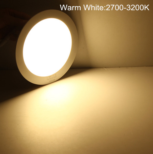 LED Panel light 4W 6W 9W 12W 15W 25W Round Ultrathin SMD 2835 Power Driver Ceiling Panel Lights Cool/Natural/Warm White