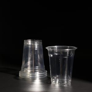 FDA Certificated Disposable PET Cups With Printing Logo For Takeaway Drinking