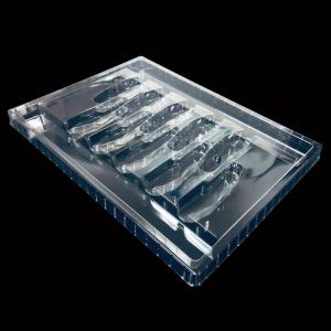 Transparent PET Plastic Packaging Tailored Disposable Blister Tray for Folding