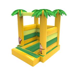 Children Inflatable Bouncy Castle With Monkey Patterns