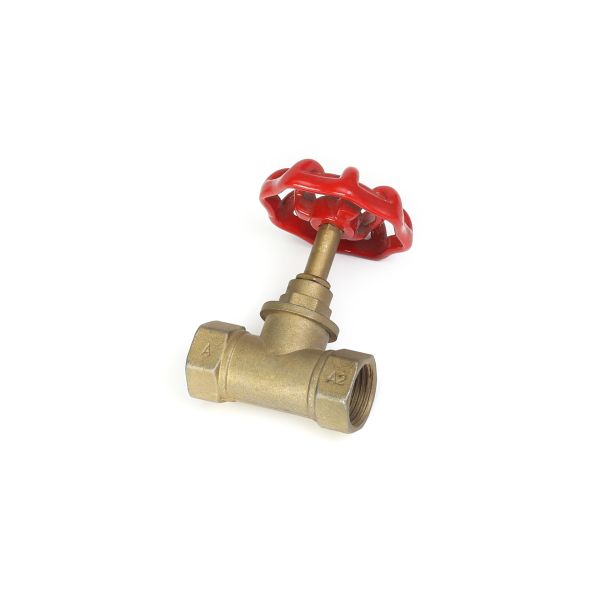 1/2" X 3/8" 1/4 Turn Brass Angle Stop Valve DN20-NPT Threaded