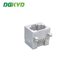 Off White 8P8C 1.5AMP RJ45 Single Port Without LED DIP PCB Mount