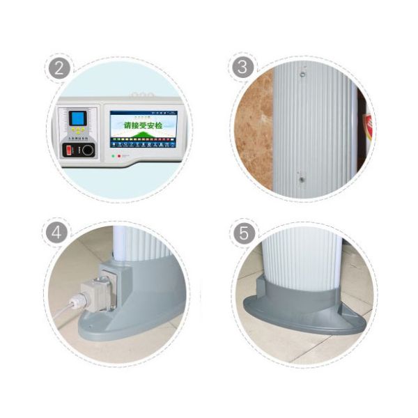 Easy Transportation Arch Metal Detector 33 Zones For Public And Private Buildings