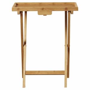 hot sale single folding bamboo tray table