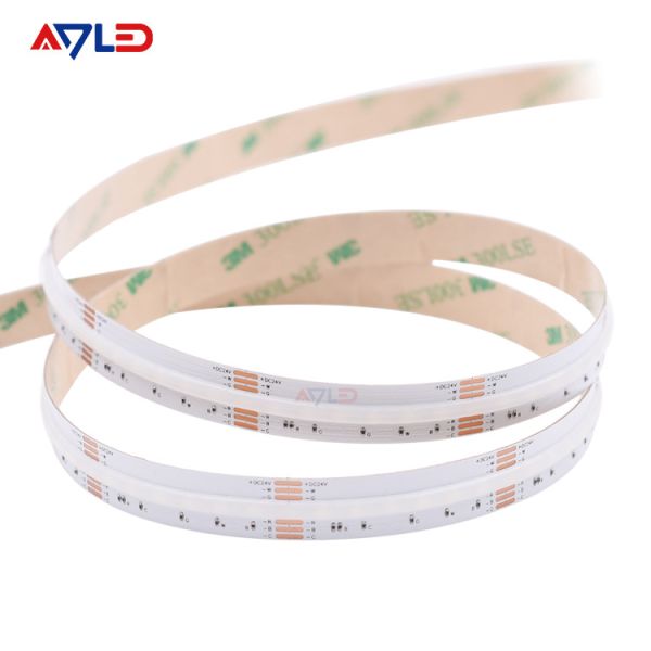 COB LED Strip Lights 24V Waterproof IP67 Silicone Tube Continuous CCT RGB LED