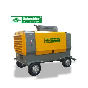 110KW Portable Screw Air Compressor , Portable Rotary Screw Compressor For