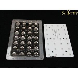 Cree XTE LED Street Light Components , 28W Led Road Light lens for XPG