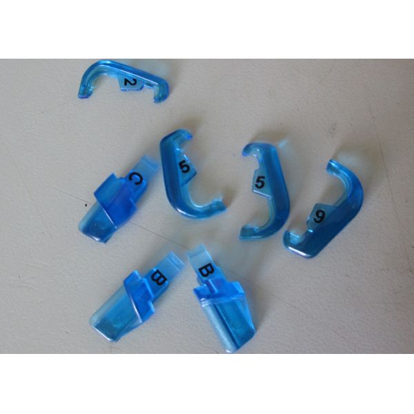 Precision Plastic Injection Moulding For Gloss Finish Translucent Blue Medical