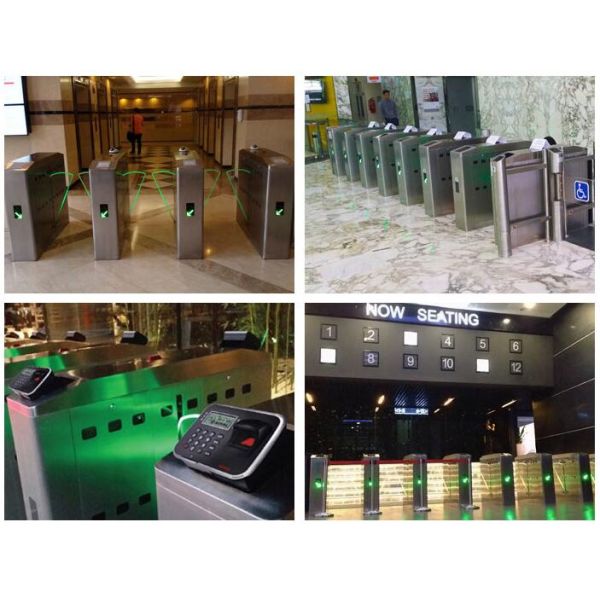 600mm Retractable Bi directional Flap Barrier Gate WITH high sensitivity infrared photocell