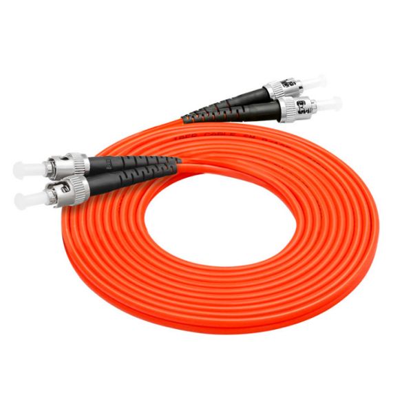 Quality OM2 50/125um Multimode Duplex Core 5M Fiber Optic Patchcord ST Metal Connector wholesale