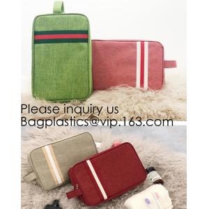Travel Handy Canvas polyester Men Toiletry Bag Travel Makeup Cosmetic Organizer