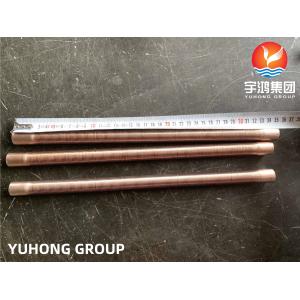 ASTM B111 C70600-O61 Copper Nickel Low Finned Tube , for Heat Exchanger