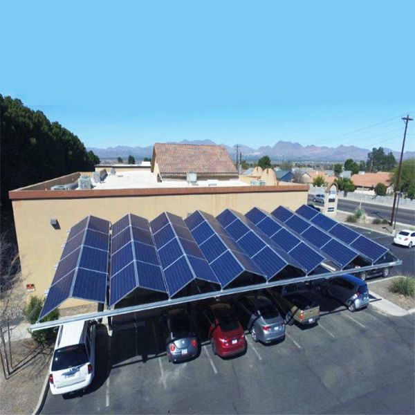 Quality HDG Q345 Modern Carport Solar Rack Mounting System wholesale