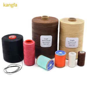 400g Texturized Polyester Wax Bonded Braided Thread for Leather Sewing Thread