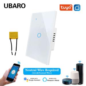 1gang Live Wire Seamless Connectivity Tempered Glass Intelligent Wall Switch WI