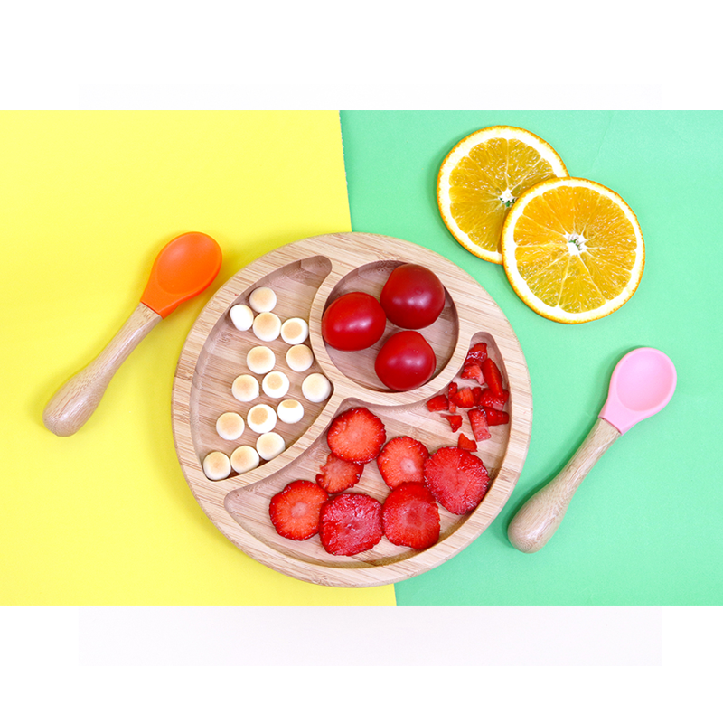 Custom ECO Bamboo Food Plates with Serving Tray Occasion Giveaways 20x20x3cm