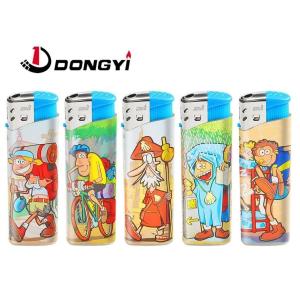 Cheap Customization Plastic Dy-026 Cartoon Figure Label Camping Electronic Gas Lighter for sale