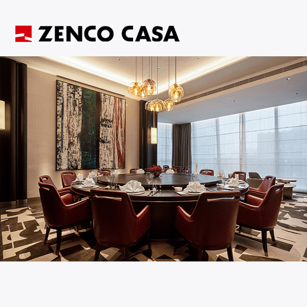 Quality Light Luxury Hotel Restaurant Furniture Includes Electric Table And Leather Dining Chairs wholesale