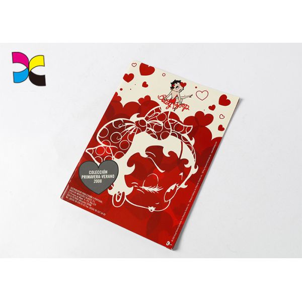 Quality Cartoon Brochure Printing Services Glossy Lamination With Saddle Stitching wholesale