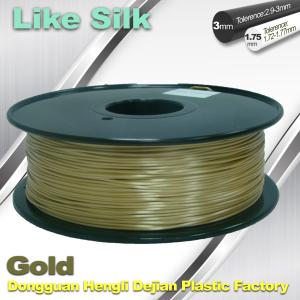 Polymer Composites 3D Printer Filament , 1.75mm / 3.0mm , Gold Colors. Like Silk
