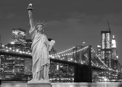 B110 Statue of Liberty Decorative LED Canvas Lighted Wall Art for Home