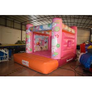 Cute Rabbit Inflatable Jump House 3x4m / Kids Small Bouncy Castle