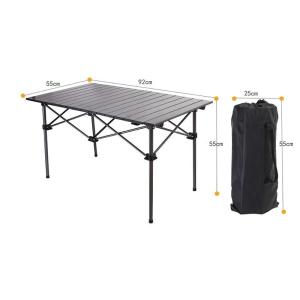 92cm Length 52cm Height Foldable Garden Table , Plastic Folding Picnic Table