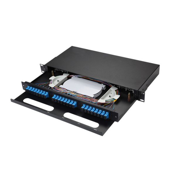 19" / 23" Black Grey Splicing Fiber Single Mode Operation Optic Fiber Terminal